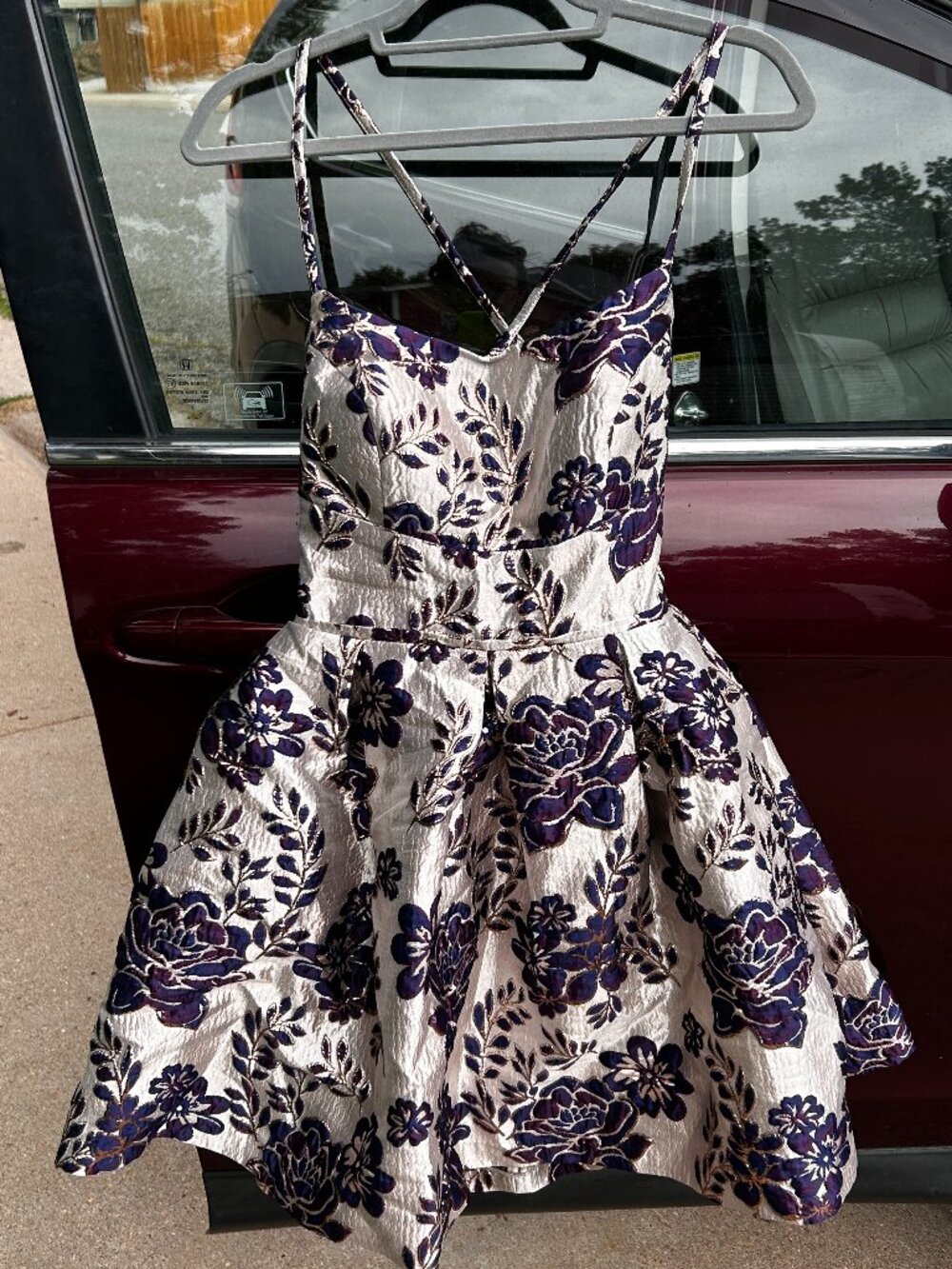 Morgan & Co Metallic Prom/Cocktail Dress